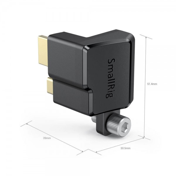 SmallRig HDMI  Type-C Right-Angle Adapter for BMPCC 4K Camera Cage AAA2700